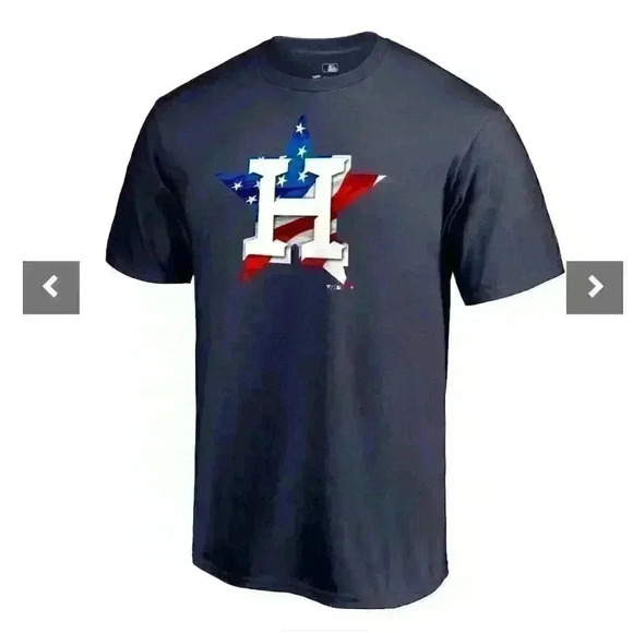 NWT FANATICS HOUSTON ASTROS | Banner Wave T-shirt | men’s Sz L - Picture 1 of 4